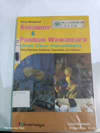 Image of Cara Membuat Kuesioner Dan Panduan Wawancara