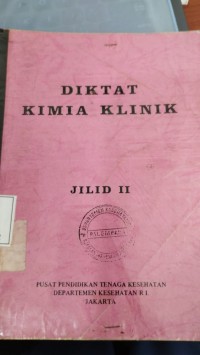 Diktat Kimia Klinik Jilid II