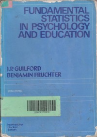 Fundamental statistics in psychology and education