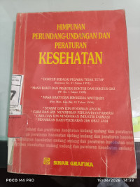 Image of Himpunan Perundang-Undangan Dan Peraturan Kesehatan