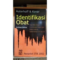 Identifikasi Obat (Auterhoff Korar) Terbitan kelima