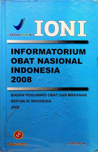 Image of INFORMATORIUM OBAT NASIONAL INDONESIA 2008