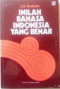 Inilah bahasa indonesia yang benar 1