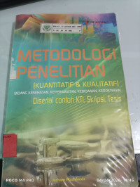 Image of Metodologi Penelitian ( Kuantitatif Dan Kualitatif )