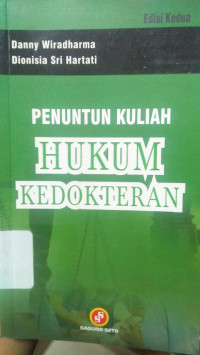 Image of Penuntun Kuliah Hukum Kedokteran