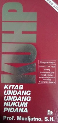 Image of KUHP Kitab Undang-Undang Hukum Pidana