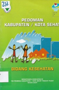 Pedoman Kabupaten/Kota Sehat