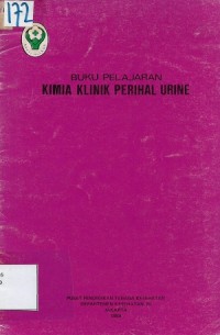 Buku Pelajaran Kimia Klinik Perihal Urine